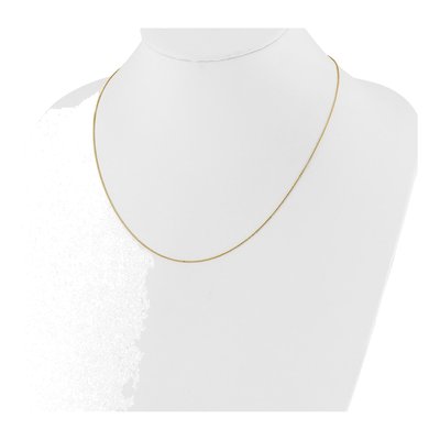 14K Yellow Gold 1.2mm Flat Cable Chain – view 4