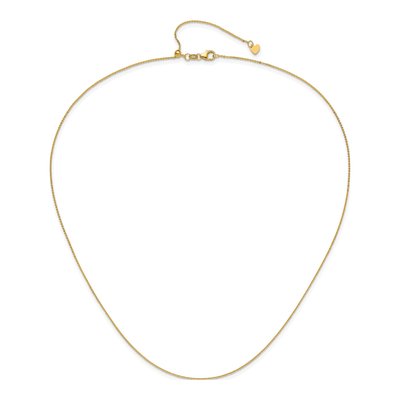 14K Yellow Gold 1.2mm Flat Cable Chain – view 5