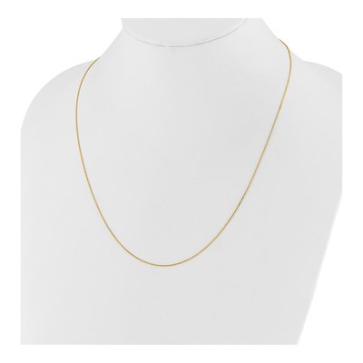 14K Yellow Gold 1.2mm Flat Cable Chain – view 6