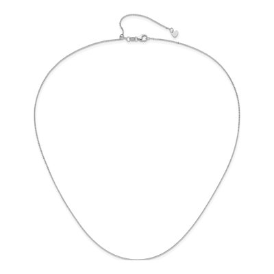 14K White Gold 1.2mm Flat Cable Chain – view 5