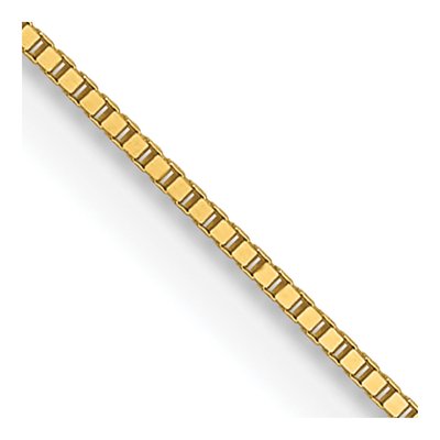 14K Yellow Gold 0.5mm Baby Box Chain