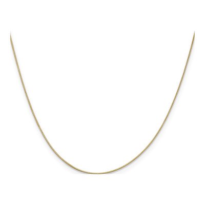 14K Yellow Gold 0.5mm Baby Box Chain – view 3