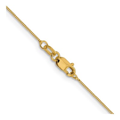 14K Yellow Gold 0.5mm Baby Box Chain – view 4
