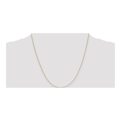 14K Yellow Gold 0.5mm Baby Box Chain – view 5