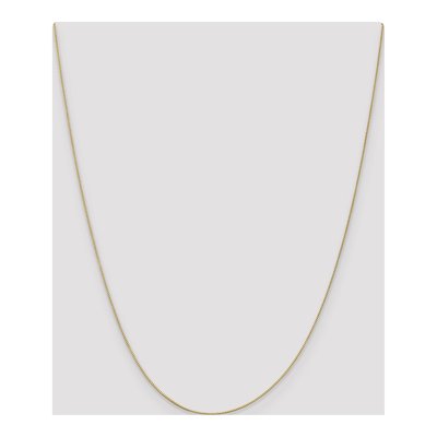 14K Yellow Gold 0.5mm 5mm Baby Box Chain – view 5