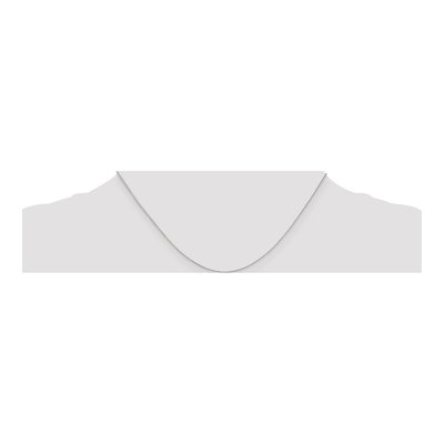14K White Gold 0.5mm 5mm Baby Box Chain – view 6