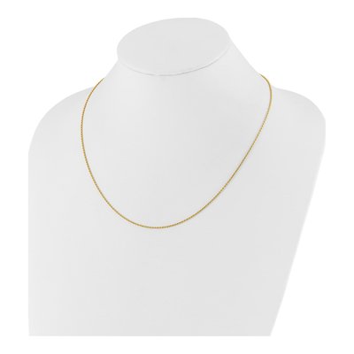 14K Yellow Gold 1.2mm Diamond-Cut Rope Chain – view 4