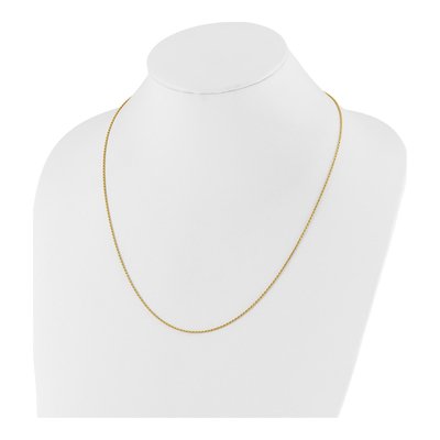14K Yellow Gold 1.2mm Diamond-Cut Rope Chain – view 6