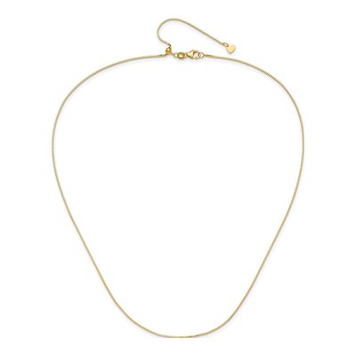 14K Yellow Gold 0.8mm Box Chain – view 5