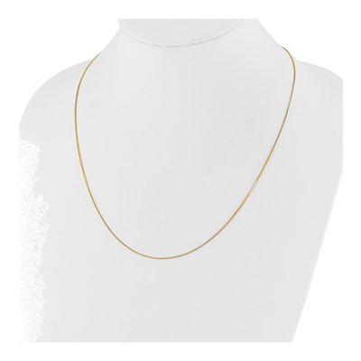 14K Yellow Gold 0.8mm Box Chain – view 6