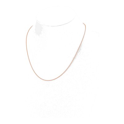 14K Rose Gold 1mm Wheat Chain – view 4