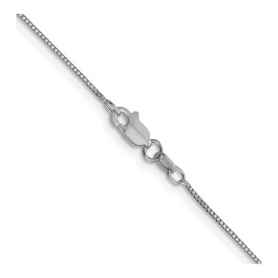 14K White Gold 0.7mm 7mm Box Chain – view 4