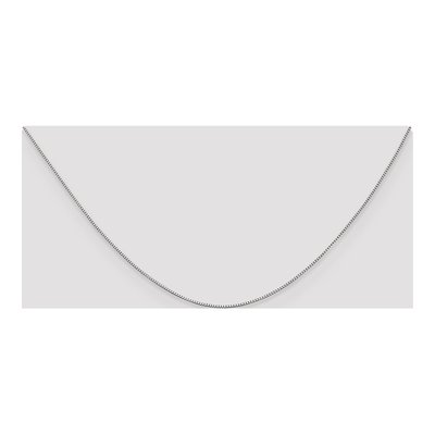 14K White Gold 0.7mm 7mm Box Chain – view 5