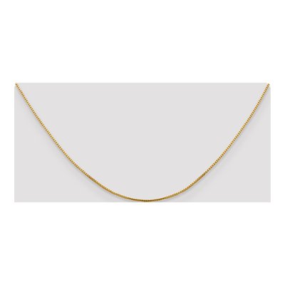 14K Yellow Gold 1mm Sparkle Octagonal Box Chain – view 5