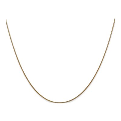 14K Yellow Gold 0.8mm Round Snake Chain – view 4