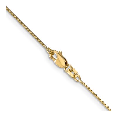 14K Yellow Gold 0.8mm Round Snake Chain – view 5