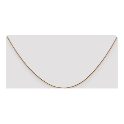 14K Yellow Gold 0.8mm Round Snake Chain – view 6