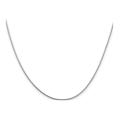 14K White Gold 0.8mm Round Snake Chain – view 3