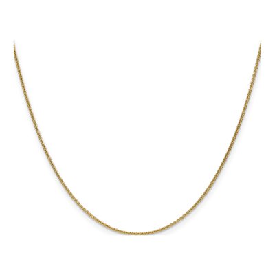 14K Yellow Gold 1.1mm Round Cable Chain – view 4