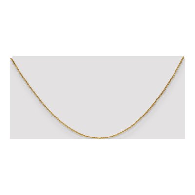 14K Yellow Gold 1.1mm Round Cable Chain – view 6