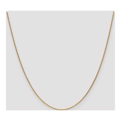 14K Yellow Gold 1.1mm Round Cable Chain – view 5