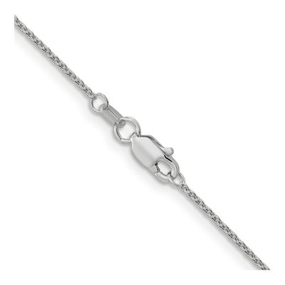 14K White Gold 1.1mm Round Cable Chain – view 5