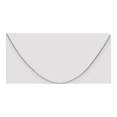 14K White Gold 1.1mm Round Cable Chain – view 6