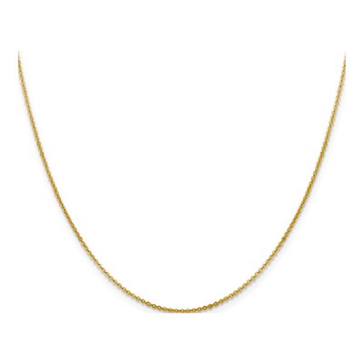 14K Yellow Gold 1.4mm Flat Cable Chain – view 4