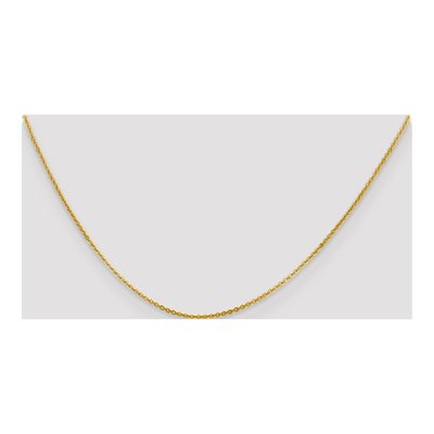 14K Yellow Gold 1.4mm Flat Cable Chain – view 6