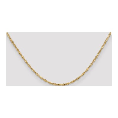 14K Yellow Gold 1.9mm Singapore Chain – view 6