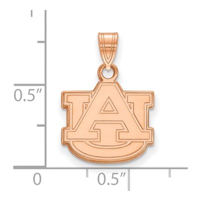Auburn University 14K Rose Gold A-U Pendant – view 2