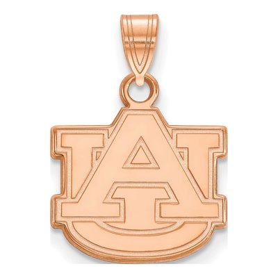 Auburn University 14K Rose Gold A-U Pendant