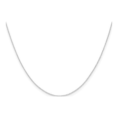 14K White Gold 0.4mm Rope Chain – view 3