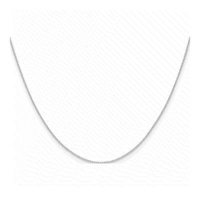 14K White Gold 0.4mm Rope Chain – view 4