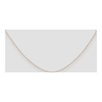 14K Yellow Gold 0.4mm Rope Chain – view 5