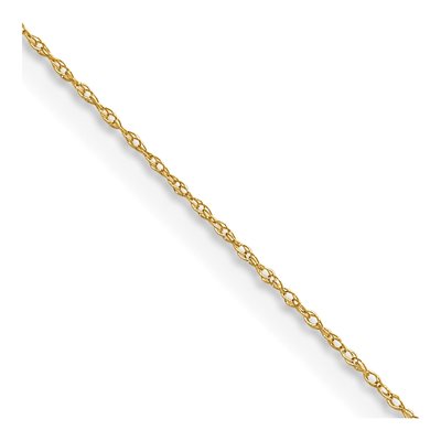 14K Yellow Gold 0.4mm Rope Chain