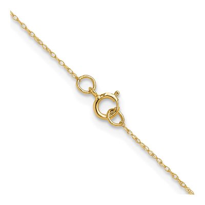 14K Yellow Gold 0.4mm Rope Chain – view 4