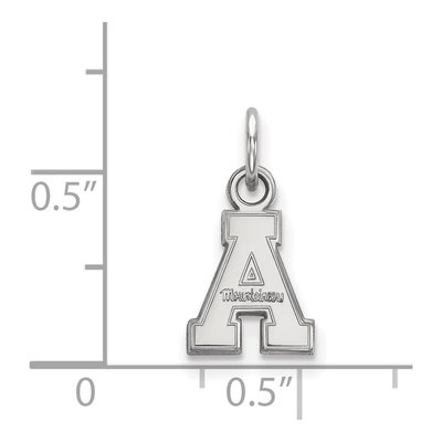 Appalachian State University 14K White Gold Extra Small Pendant – view 2