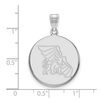Missouri Western State University 14K White Gold Large Griffon Disc Pendant – view 2