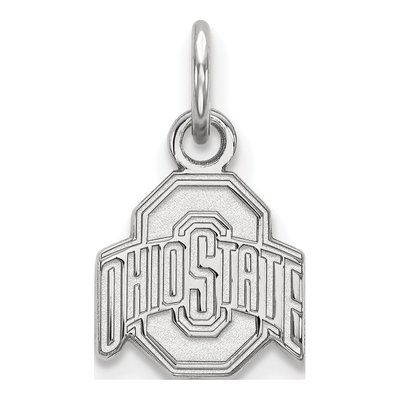 Ohio State University 14K White Gold Extra Small Pendant