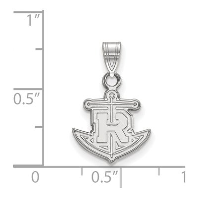 Rollins College 14K White Gold Small Anchor Pendant – view 2