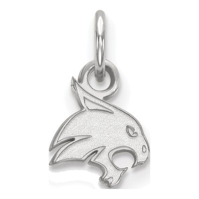 Texas State University 14K White Gold Bobcat Extra Small Pendant
