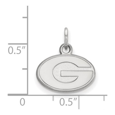University of Georgia 14K White Gold Extra Small UGA Letter G Pendant – view 2
