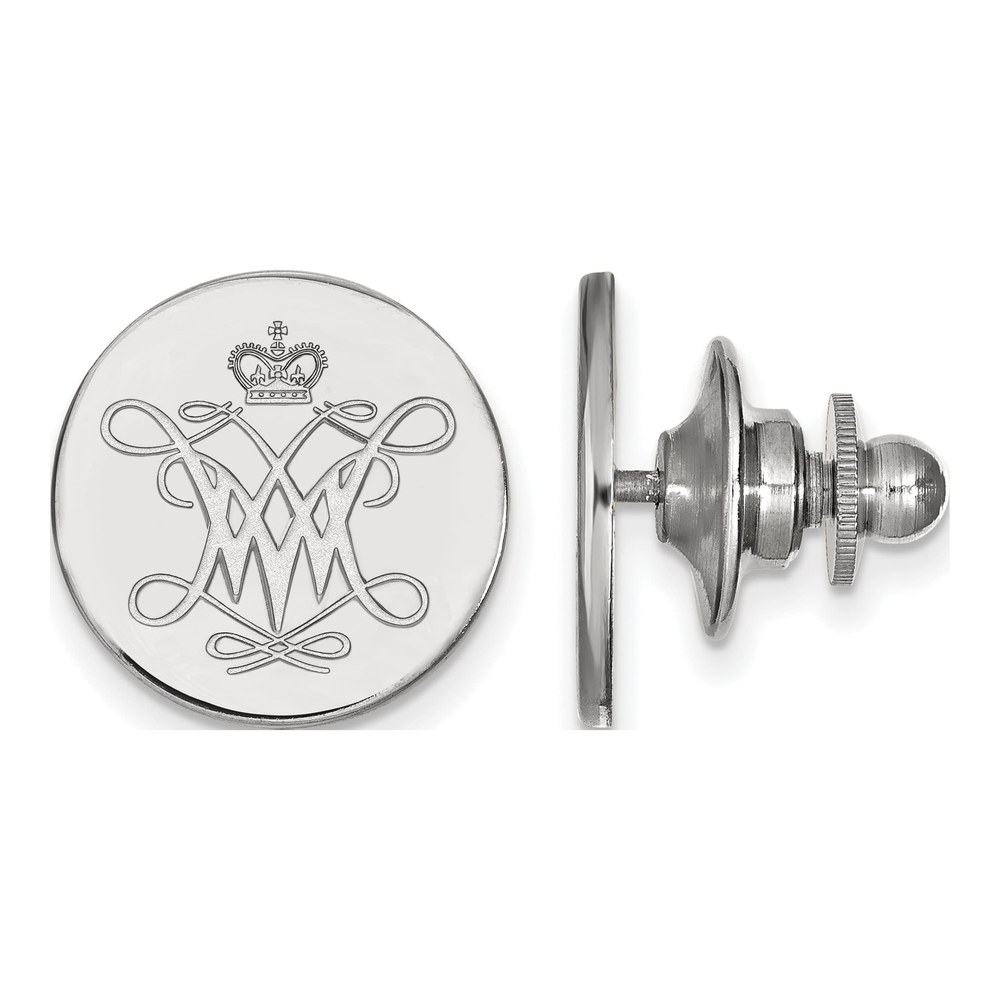 14K White Gold Logoart College Of William And Mary Lapel Pin