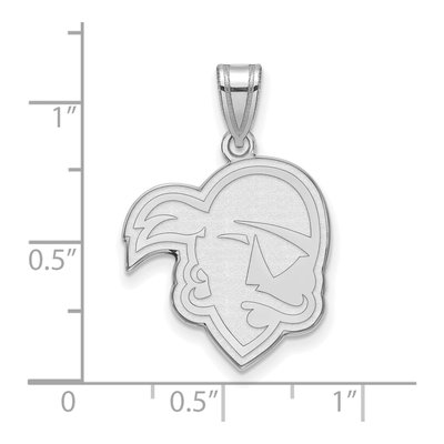 Seton Hall University 14K White Gold Pirates Large Pendant – view 2