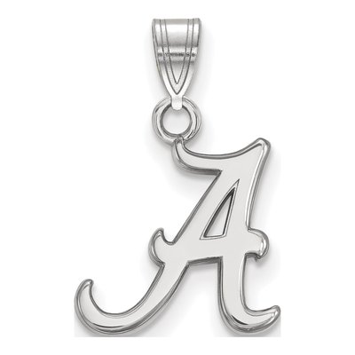 University of Alabama 14K White Gold Small Letter A Pendant