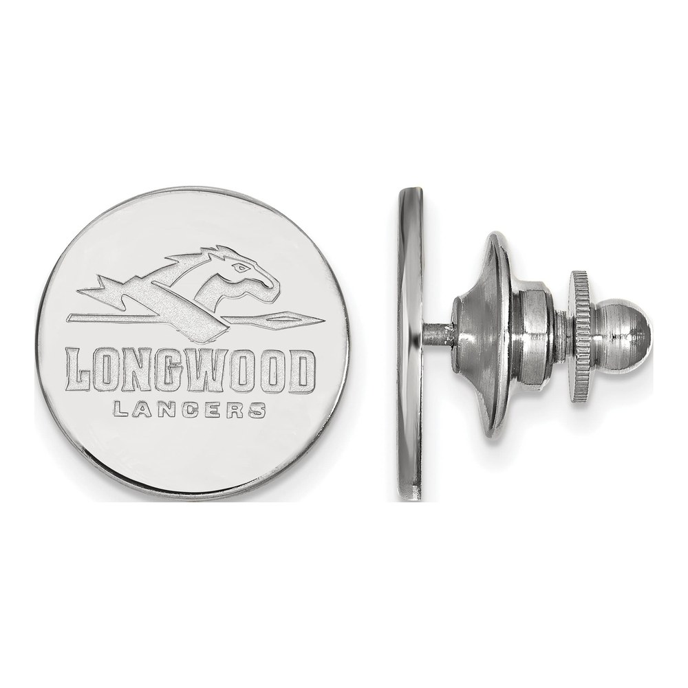 14K White Gold Logoart Longwood University Lancers Lapel Pin