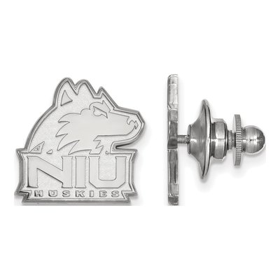 14K White Gold Logoart Northern Illinois University N-I-U Huskies Lapel Pin