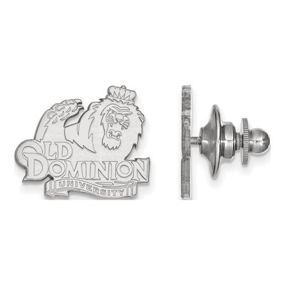 14K White Gold Logoart Old Dominion University Lapel Pin
