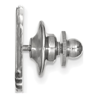 14K White Gold Logoart Ohio University Lapel Pin – view 2